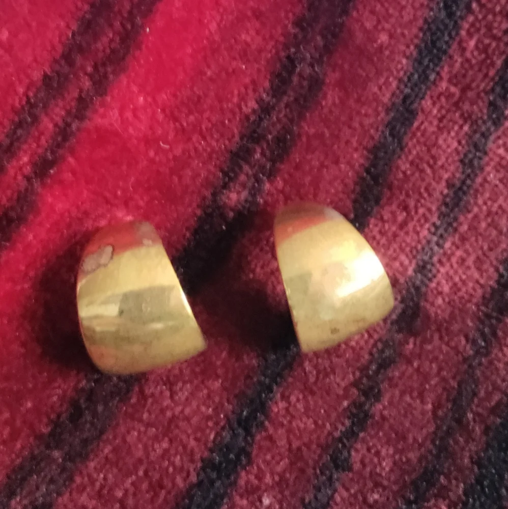 Vintage Goldtone Hoop Earrings
